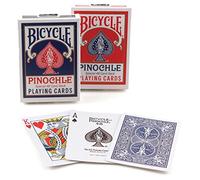Paquete de 2 Tarjetas de Juego Pinochle para Bicicleta, Pack De 4