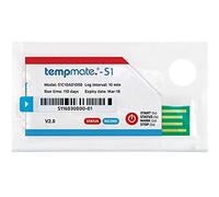 (Paquete de 2) Tempmate S1 Registrador de Temperatura USB - Data Logger Desechable para Cadena de Frío, Transporte de Vacunas, Alimentos y Logística Refrigerada