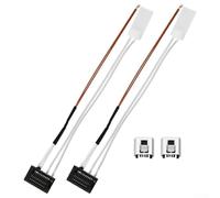 Paquete de 2 termistores de calefacción con clip de montaje para impresoras 3D, 24 V 48 W, monitoreo de temperatura en tiempo real de hasta 300 °C, estable y fiable, para Bambu Lab P1P/P1S