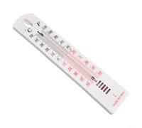 Paquete de 2 termómetros de pared para interiores y exteriores, para hogar, oficina, almacén, invernadero, invernadero, invernadero, doble escala Celsius Fahrenheit (2 unidades)