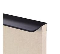 Paquete de 2 tiradores modernos de borde dentado con montaje posterior, manijas ocultas para gabinete, tiradores de cajón de arco de aluminio, manijas de puerta de metal para gabinetes de cocina y ho