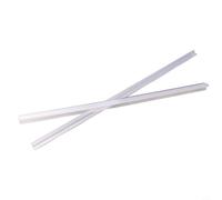 Paquete de 2 tiras transparentes de sellado de puerta de ducha de 50 cm, 6 mm, 8 mm, 10 mm, 12 mm, deflector de agua de repuesto para puertas de vidrio, tapón de fugas de baño, no es necesario, fácil