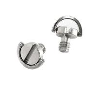 Paquete De 2 Tornillos De Anillo De Acero Inoxidable 1/4 Pulgadas D Para Cámara DSLR Monopod Y Placas Lentales Tornillo De Montaje De Metal