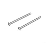 Paquete de 2 tornillos de cabeza plana de acero inoxidable para estilo americano para grifos compatibles con agujeros de montaje estándar