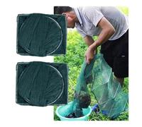 Paquete de 2 trampas de Cebo for camarones y cangrejos de 7,9 a 52,5 pies de Largo, trampas for Peces, Red de Pesca, Captura automáticamente más Peces fácilmente(Long3.4m/11.2Ft)