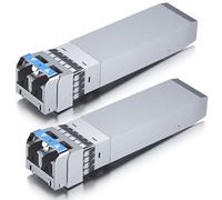 [Paquete de 2] Transceptor monomodo SFP+ LR compatible con Intel E10GSFPLR, módulo SFP+ 10GBase-LR, conector LC dual, 1310 nm, 10 km