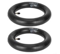 Paquete de 2 tubos de scooter de 10 x 2.125 con punta de válvula recta extendida
