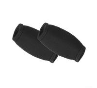 Paquete de 2 unidades de rendimiento de fútbol para hockey de rugby para lacrosse, equipo de protección para cascos deportivos, verde, 12 x 7,5 cm (negro)