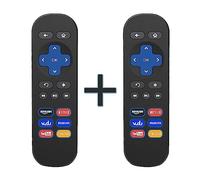 Paquete de 2 Unidades de Repuesto Universal para Roku Box Mando a Distancia, También Apto para Now TV Box, con 6 Botones de Transmisión (No para Roku TV Integrado, Roku Stick o Now TV Stick)