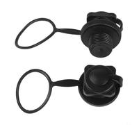 Paquete de 2 válvulas de aire en espiral para barco inflable para kayak, canoa, balsa, tornillo de repuesto ABS con sello de goma, diámetro de rosca de 20 mm