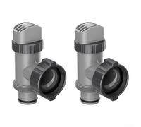 Paquete de 2 válvulas de émbolo de piscina para Intex 10747 para montaje de bomba de filtro de piscina sobre el suelo con juntas tóricas
