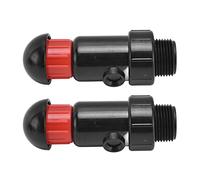 Paquete de 2 Válvulas de Liberación de Aire Automática G3/4 con Tapa Superior Desmontable - Válvula de Ventilación de Aire de Riego de Plástico para Sistemas de Riego