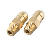 Paquete de 2 válvulas de liberación térmica | para bomba de lavado a presión | 1/4 pulgadas para válvula de seguridad de latón NPT | Compatible con Husky para Craftsman Max, reemplaza 678169004
