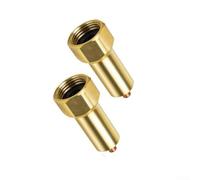 Paquete de 2 válvulas de protección contra congelación de grifo de latón para exteriores, resistente rosca de 3/4 pulgadas, protección contra heladas de invierno con tecnología de goteo automático