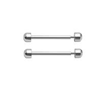 Paquete de 2 varillas de tubo de tornillo de reloj, kit de eslabones de correa de vástago de 16/18/20/22 mm, hebilla de cierre, correa de tubo de fricción, pin de conexión, pasador de conexión de