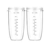 Paquete De 2 Vasos For Licuadora, Compatibles Con Nutribullet, Vaso De Repuesto For Jugo De 946 Ml (32 Oz), Compatible Con NutriBullet, Piezas De 600 W / 900 W, Ligero Y Portátil(2pcs 32oz scale cup)