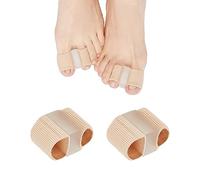 Paquete de 2 Vendajes de Silicona para Estirar los Dedos del Pie para Corregir el Hallux Valgus, Separador para el Dedo Gordo del Pie, órtesis de Doble Orificio para Dedos Superpuestos