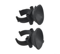 Paquete de 2 ventosas para termostato de pecera, clips de repuesto para calentador de acuario, ventosas de silicona negra de 30 mm para vidrio acrílico