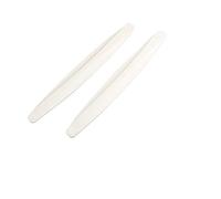 Paquete de 2, WeFoonLo Universal Rubber Anticollision Car Corner Bumper Guard protector anti-Scratch tiras pegatina (Blanco)