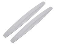 Paquete de 2, WeFoonLo Universal Rubber Anticollision Car Corner Bumper Guard protector anti-Scratch tiras pegatina (Gris)