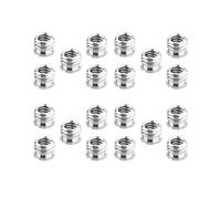 Paquete de 20 1/4 Pulgada A 3/8 Pulgada Convertir Tornillo Adaptador Reductor Conversor de Buje para Trípode Monopie Cabeza de Bola Soporte de Luz de