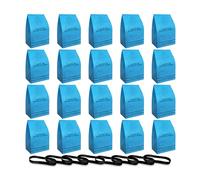 Paquete de 20 bolsas de filtro para aspiradora en seco y húmedo para aspiradoras Stinger de 2.5 a 5 galones, MultiFit VF2000, WORKSHOP WS01025F, Craftsman 9-38737, Husky y Bucket Head Shop (con 8