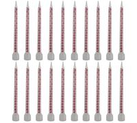 Paquete de 20 boquillas mezcladoras estáticas mezcladoras tubos de boquilla adhesiva boquillas de punta para inyecciones, cartuchos de inyección, accesorios