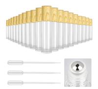 Paquete de 20 botellas de rodillo de aceite esencial de vidrio transparente ultra grueso con tapas de madera, juego de 2 abridores y 3 pipetas, aplicadores de rodillos de acero inoxidable