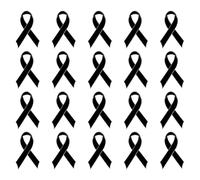 Paquete de 20 broches de aleación de servicio público con diseño ligero para campañas de concienciación, eventos de concienciación, talla única, como se describe