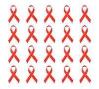 Paquete de 20 broches de aleación para ramillete de servicio público, diseño ligero, para campañas de concienciación, insignias de eventos benéficos, One Size, como se describe