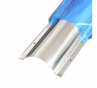 Paquete de 20 canaletas de Acero Inoxidable de 100 cm de Largo, Cubierta para Cable, Kit de gestión de Cables con Orificios de Montaje, para el hogar, la Oficina, el almacén(NO.7)