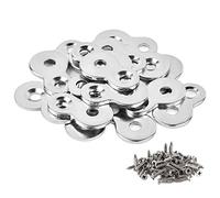 Paquete de 20 clips de sujeción de acero para escritorio de figura 8 - Heavy Duty Figure-Ocho clips de fijación a una mesa, acero sólido, calibre 12