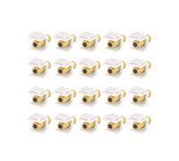 Paquete de 20 Conectores RG6 , Conector de Cable Coaxial Conectores RG6 Tipo F para Placa de Pared y Panel de Conexión