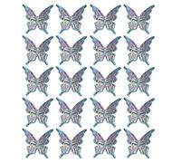 Paquete de 20 cuentas de mariposa multicolor para manualidades y joyería, cuentas espaciadoras acrílicas, accesorios para manualidades y collares