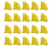 Paquete de 20 espaciadores de poliestireno experto, configuración trilateral, medidas de espaciado doble de 1/4 pulgadas, asegurando la inclinación de negación evita el movimiento, cuatro mil