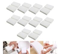 Paquete de 20 esponjas de limpieza de espuma de melamina, limpiador multiusos para fregadero de cocina, baño, refrigerador y campana extractora, color blanco