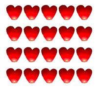 Paquete de 20 Farolillos Voladores, Farolillos de Corazón Rojos, Farolillos de Cielo Chinos con Forma de Corazón rojo, Biodegradables,Para Cumpleaños, Bodas,Año Nuevo y todas las Celebraciones-Rojo