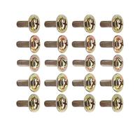 Paquete de 20 ganchos de sujeción para tambor de peso ligero, tornillos de montaje, accesorios de montaje de lengüeta de tambor, tornillos de repuesto