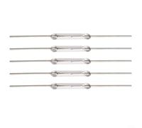 Paquete de 20 interruptores de láminas de vidrio de 2 x 14 mm, sensor magnético normalmente abierto para proyectos de seguridad Iot, bajo voltaje, 100 V CC, 0,5 A, diseño compacto de 2 pines