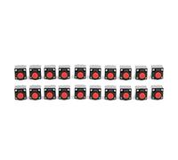 Paquete de 20 interruptores táctiles de 6 x 6 x 7,3 mm, preciso, larga vida útil, para juguetes, por defecto