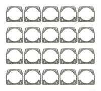 Paquete de 20 juntas de cilindro de motosierra para cortador de césped de 52/58/59/62 cc, kit de sellado de juntas de cabeza de papel, accesorios de sierra de aceite, gris, 44,9 x 45,4 mm