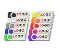 Paquete de 20 memorias USB Personalizadas, 128 MB, 256 MB, 512 MB, 1 GB, 2 GB, 4 GB, 8 GB, 16 GB, 32 GB, 64 GB, con Memoria de Metal Personalizada y Logotipo Impreso en Forma de botón