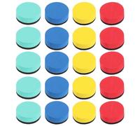 Paquete De 20 Mini Borradores De Pizarra, Borradores De Esponja Para Pizarra, Borradores Magnéticos Para Pizarra, Borradores En Seco Coloridos, Aulas Y Hogar