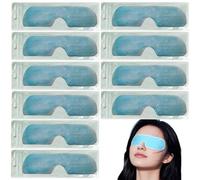 Paquete de 20 parches desechables de verano de enfriamiento instantáneo envueltos individualmente; máscara de ojos de hielo agradable a la piel para ayudar a dormir; parches de gel de spa facial para
