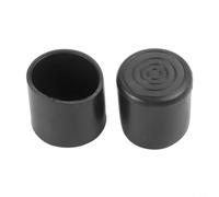 Paquete de 20 patas redondas negras para patas de mesa, protección contra arañazos y reducción de ruido en suelos de madera dura de 10 mm a 28 mm (25 mm)
