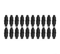 Paquete de 20 PE para acoplamiento de cinta de goteo para bloqueo, ajuste de riego resistente al desgaste para estándar para cinta de goteo