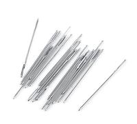 Paquete de 20 piezas de color plata agujas ojo de tejer grandes agujas de tejer agujas romas agujas para coser bordado sobre 52 mm de longitud