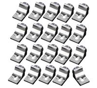 Paquete de 20 piezas fuertes para estante de armario, paréntesis, parte trasera de metal modificable para armario, planificador y paréntesis fuerte