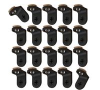 Paquete de 20 piezas fuertes para estante de armario, paréntesis, parte trasera de metal modificable para armario, planificador y paréntesis fuerte