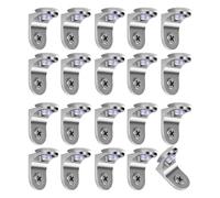 Paquete de 20 piezas fuertes para estante de armario, paréntesis, parte trasera de metal modificable para armario, planificador y paréntesis fuerte